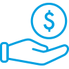 Hand with Dollar sign clip art
