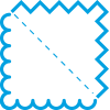 Microfiber cloth edges clipart