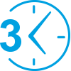 Timer with 3 clipart