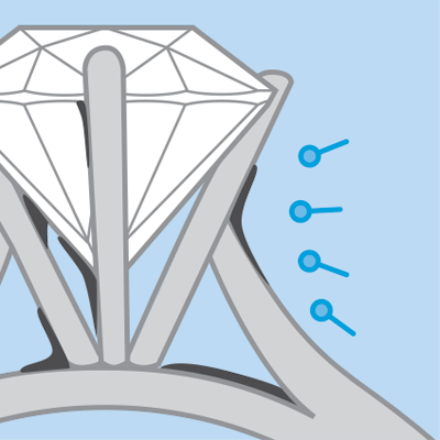 Clipart of surfactant attracted to debris