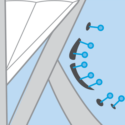 Clipart of surfactant removing debris