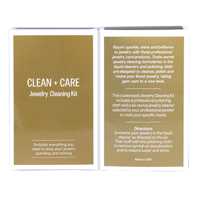 Jewelry Cleaning Kit Front and Back