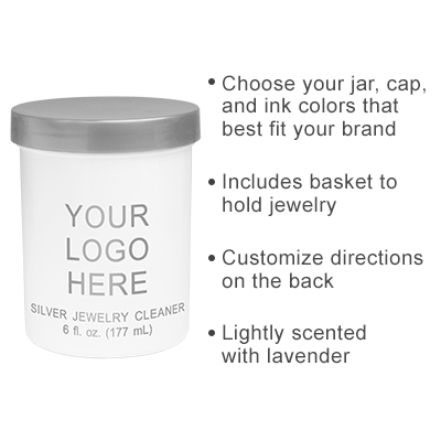 Custom jewelry cleaner jar