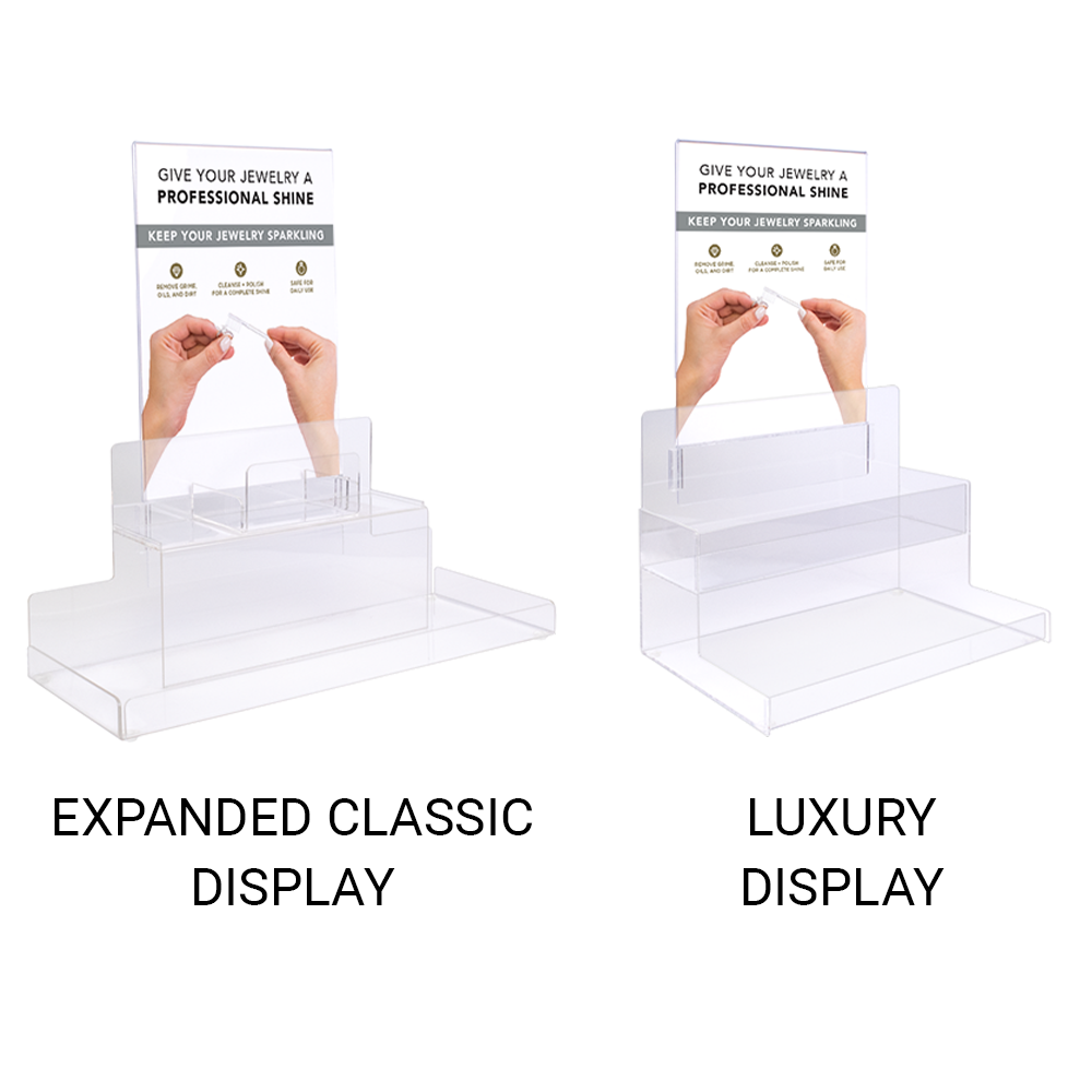 point of sale display stands for jewelry cleaner