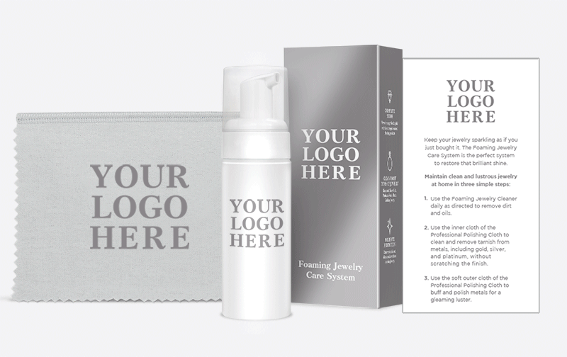 Customization option examples for foamer kits
