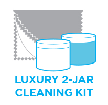 Luxary 2 jar cleaning kit clipart