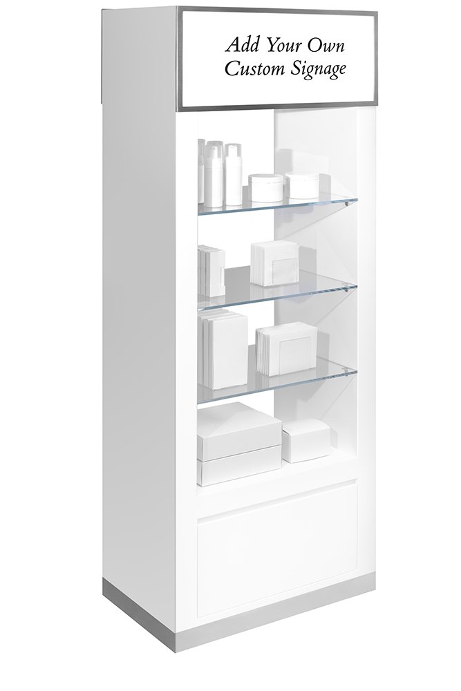 Premium retail display fixture with jewelry cleaning products for retailers to customize