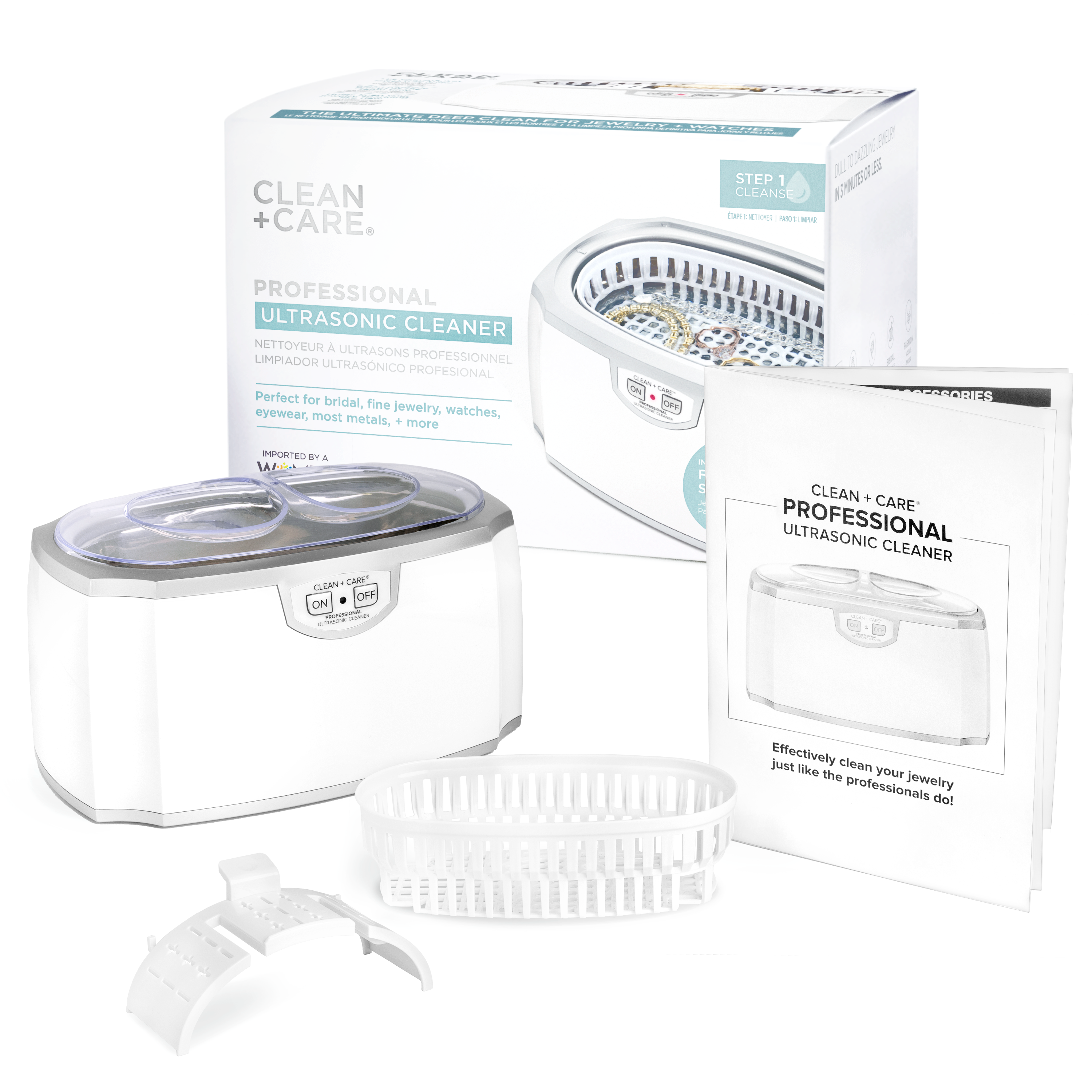 Ultrasonic Cleaner with Box and Contents
