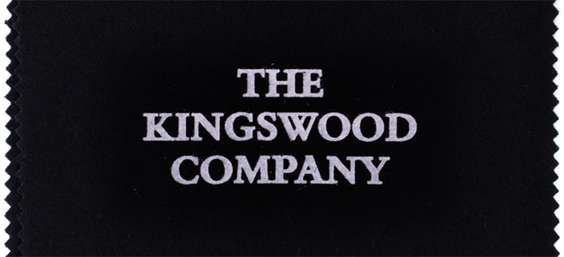 The Kingswood Company - Black Professional Polishing Cloth Screenprint Example