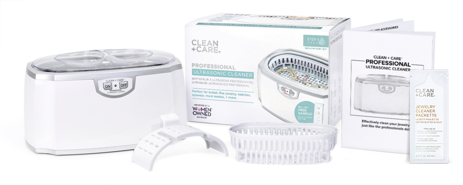 Ultrasonic Jewelry Cleaner with Box and Contents