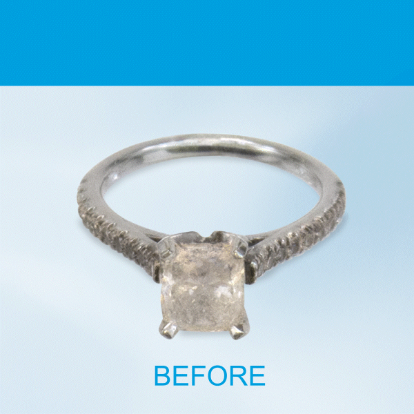 before and after ring cleaning